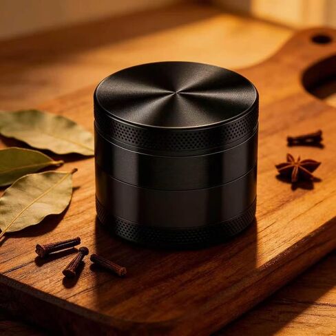 2.5-Inch Grinder Kitchen Spice Gadget in (Black) | Spice Grinding, Compact Size, Kitchen Tool, Black Finish, Manual Grinder in Saudi Arabia