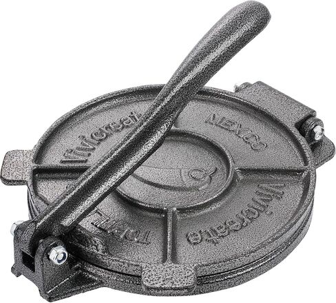 Vivicreate Tortilla Press 7.5 Inch Cast Iron Tortilla Maker Heavy Duty Tortilla Press Maker for Corn Tortillas Street Tacos Roti Chapati Dumpling Wrappers Empanadas Black in Saudi Arabia