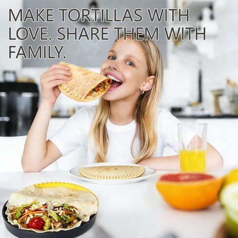Tortilla Crimper, Tortilla Sealer, 10-12"IN Flour Tortilla Press | BPA-Free, Dishwasher Safe, Heavy Duty Taco, Quesadilla & Empanada Maker, Tortilla Wrap Sealer, Cutter for Burritos & Sandwiches in Saudi Arabia