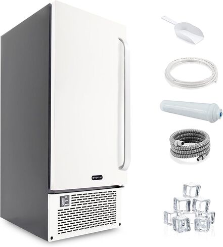 Whynter Built-in Ice Maker, 80 lb Per Day, Stainless Steel, UIM-502SS | Produces Clear Ice with Water Recirculation, NSF Inline Water Filter, Fresh Ice at Home for Everyday Use in Saudi Arabia