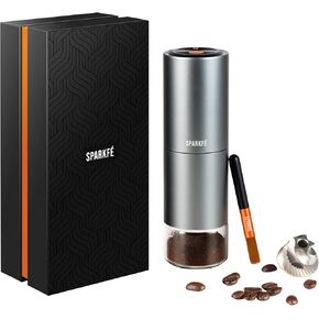 Portable Electric Coffee Grinder, Rechargeable Wireless Handheld Grinder with Stainless Steel Conical Burr, Adjustable Grind Settings, for Espresso, Moka, Pour Over, French Press, Cold Brew in Saudi Arabia