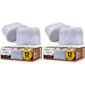 Cuisinart® Coffee Filter Replacement by Pureline, 12 Pack Charcoal Filters | Cuisinart® Coffee Maker Water Filter, Premium Filters for all Cusinart Coffee Machines - NSF Certified (2 Year Supply) in Kuwait