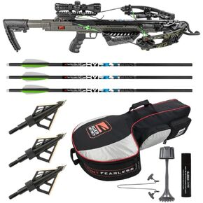 Killer Instinct Boss Crossbow Bundle | Backpack Case, Package, 405 FPS, Crossbows Slayer Case, Fixed-Blade Steel Tip 100-Grain Hunting, (3 items) in Kuwait