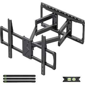 USX MOUNT Heavy Duty Full Motion TV Wall Mount for 60-120 Inch TVs, Holds 220lbs, 28" Extension Wall Bracket, Preassembled TV Mount for 65" 75" 85" 90" 98" 100", Max VESA 900x600mm, Fits 12-24" Studs in Kuwait