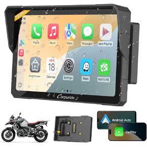 Carpuride W103 Pro 10.3" CarPlay Android Auto Bluetooth Transmitter | 1080P HD touchscreen, Bluetooth transmitter, GPS navigation, Siri, FM radio, Mirror Link and 3 mounting in Saudi Arabia