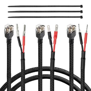 Radar Detector Hardwire Kit with Mirror Tap, RJ11 Power Cord | 3-pack RJ11 hardwire cables with inline fuse, compatible with Uniden R3 R7 R8, Escort, Cobra and Valentine radar detectors. in Saudi Arabia
