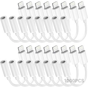 [Apple MFi Certified] 2 Pack Lightning to 3.5 mm Headphone Jack Adapter, iPhone Aux Adapter Converter Dongle Audio Cable Compatible with iPhone 14 13 12 11 X XS 8 7 in Saudi Arabia