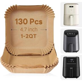 130 Pcs Small Air Fryer Liners Disposable 2 Qt for COSORI 2.1 Qt Air Fryer in Saudi Arabia