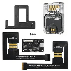 مجموعة Pico Loader لجهاز Nintendo GameCube - محمل بطاقة SD بدون لحام، متوافق مع DOL-001 وDOL-101 وGC2SD، ويدعم ترقية البرامج الثابتة وإطلاق برامج Homebrew in Kuwait