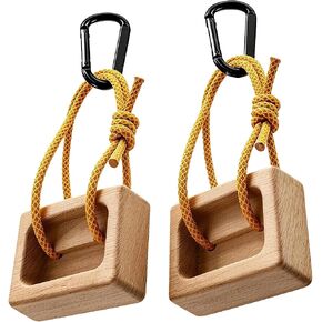 Portable Hangboard, Pinch Block, Set of 2, Wooden Climbing Training Holds for Finger, Grip and Upper Body Strength in Kuwait