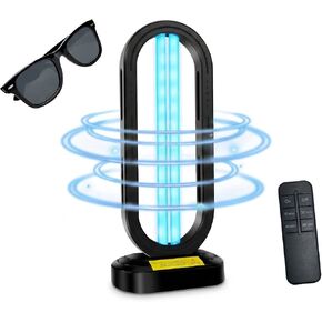 Feefir Portable UV Light Sanitizer Lamp for Room,360° Ozone UV Lamp | Ultraviolet Light ,4 Timer Modes 15/30/45/60 Min,Effectively Mold Remover and Dust Mites,UV Sanitizer Light for Home,Office in Saudi Arabia