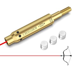 Tipfun Bore Sight with Red Laser Crossbow Archery Bow Arrow | Red Dot Boresighter,Tactical Arrow Thread-On Crossbow,Batteries,Red Laser Bore Sight in Saudi Arabia