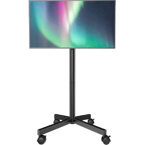 AX WABER Mobile TV Cart Stand with Wheels for 23-60" tvs, Height Adjustable, Portable Floor Stand Holds up to 88 lbs, Rolling TV Mount max VESA 400x400mm in Kuwait