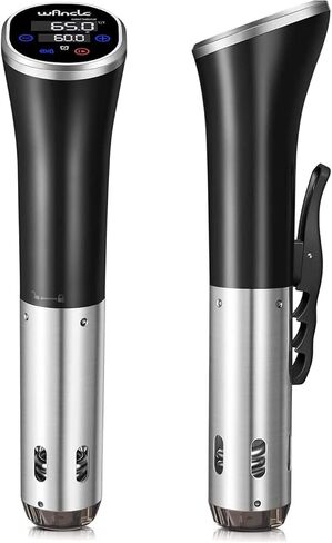 Sous Vide, Wancle Sous Vide Cooker 1100W IPX7 Waterproof Thermal Immersion Circulator With Reservation Function, Easy to store in Saudi Arabia