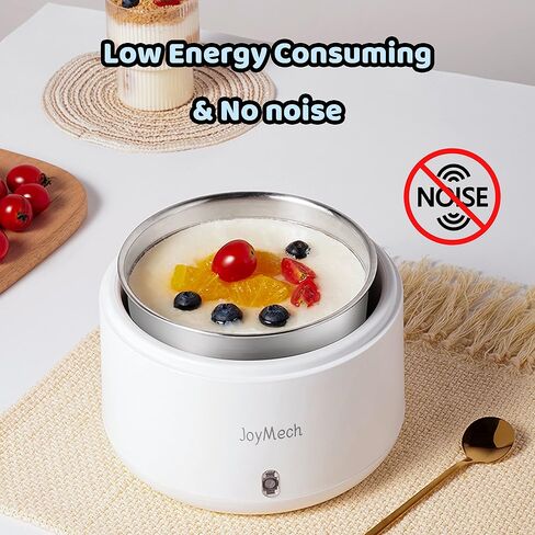 JoyMech Yogurt Maker, Compact Greek Yogurt Maker Machine with Constant Temperature Control, Stainless Steel Container, 1 Quart for Home Organic Yogurt in Kuwait