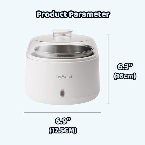 JoyMech Yogurt Maker, Compact Greek Yogurt Maker Machine with Constant Temperature Control, Stainless Steel Container, 1 Quart for Home Organic Yogurt in Kuwait