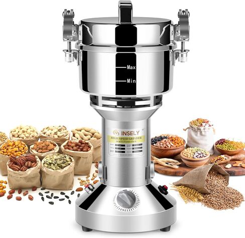 Grain Mill 150g,flour mill grinder for home,Electric Stainless Steel Grain Grinder for Wheat,Spices,coffee,Corn and Other Dry Food Grinders for Kitchen in Saudi Arabia