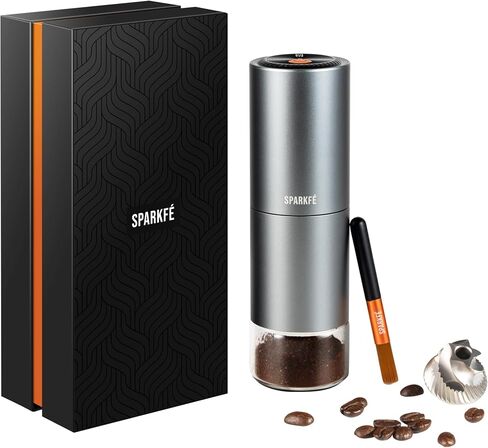 Portable Electric Coffee Grinder, Rechargeable Wireless Handheld Grinder with Stainless Steel Conical Burr, Adjustable Grind Settings, for Espresso, Moka, Pour Over, French Press, Cold Brew in Saudi Arabia