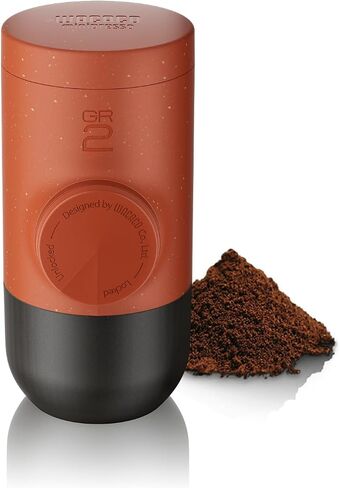 Wacaco Minipresso GR, Portable Espresso Machine, Compatible Ground Coffee, Hand Coffee Maker, Travel Gadgets, Manually Operated, Perfect for Camping, Hiking in Saudi Arabia