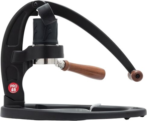 Flair UPDATED 49 PRO (Black) - All manual 49mm lever espresso maker with handled portafilter, pressure gauge and no plastics in brew path in Kuwait