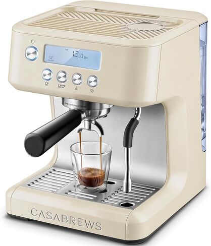 CASABREWS Ultra Espresso Machine, Barista Espresso Maker with Steam Wand | LCD Display, Custom Brew Temp, Latte & Cappuccino Machine, 20-Bar Italian Pump, Powerful Steam Wand, 73oz Removable Tank in Saudi Arabia