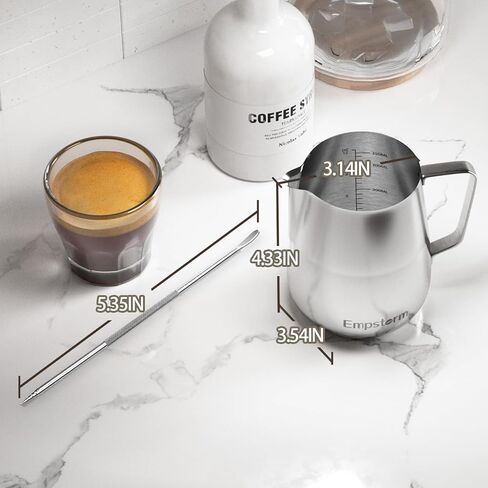Empstorm Espresso Machine 20 Bar, 2 in 1 Espresso Maker with Milk Frother Steam Wand for Latte and Cappuccino& Milk Frothing Pitcher Steamer Cup Foam Making in Saudi Arabia