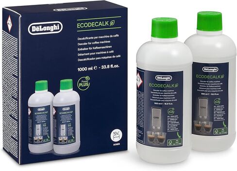 De'Longhi EcoDecalk Universal Descaler, for Coffee Machines 16.90 oz | Safe Formula, Universally Compatible, 15 Month Supply, Easy to Use in Saudi Arabia