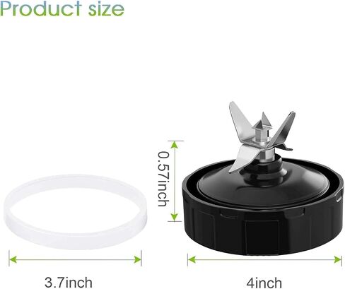 (Pack of 2) Blender Replacement Parts 7 Fins Extractor Blade Assembly with Rubber Gasket Compatible with Nurti Ninja Blenders Auto iQ BL480 BL401 BL642 BL801 NN102 in Saudi Arabia