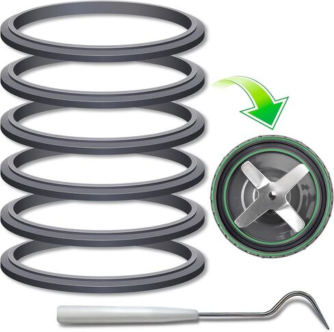 Blender Accessories: Rings for NutriBullet and Pro Extractor Cross Blades | Dark Gray Rings Blender Replacement Parts for NutriBullet 4.05-Inch Extractor Cross Blade Assembly, To-Go Lid & Milling Blade in Saudi Arabia