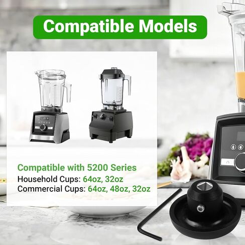 6 Pack Blender Drive Socket Replacement 891 802 15546 15547 with Allen Wrench, Drive Coupling Gear Compatible with Vitamix 5006 5012 5057 5062 VM0101 VM0115 VM0116E, Commercial Blender Parts in Saudi Arabia