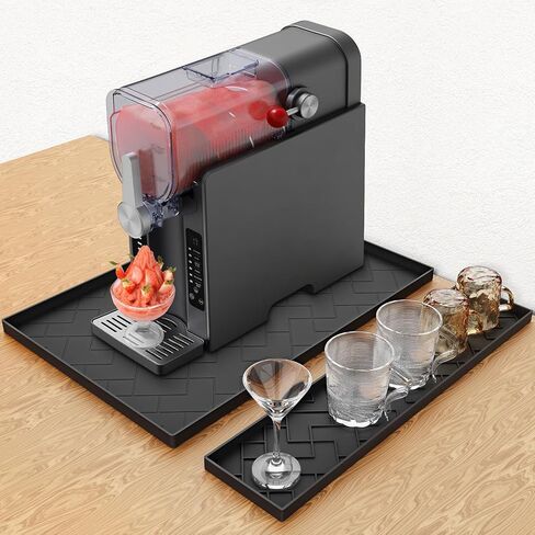 Silicone Mat for Ninja Slushie Machine&Ninja Creami- Removable 22.5"*15"*0.7" Countertop Protector Mat,Concave Convex Design, Leak-Proof and Slip-Resistant ice Gream Maker&Slushie Machine Accessories in Saudi Arabia