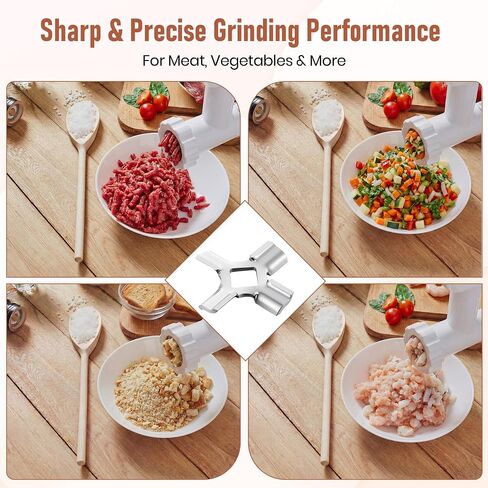 2 عبوة من شفرات مفرمة اللحم المتوافقة مع KitchenAid FGA | الطراز القديم، الفولاذ المقاوم للصدأ، شفرة 1.75 بوصة، بديل مباشر لمطحنة الطعام 4162144، 9706857، W10408733، WPW10408733 in Kuwait