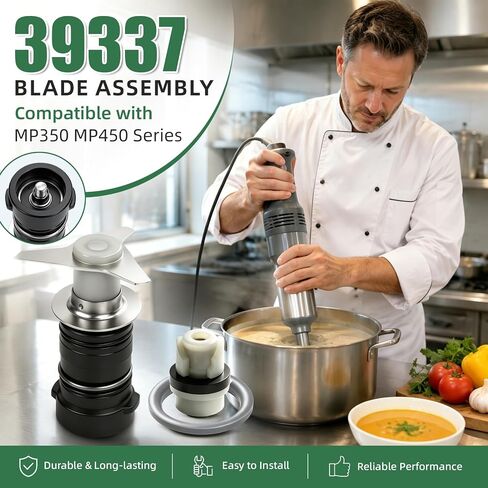 39337 Blade Assembly Compatible with Robot Coupe MP350 MP450 Series Blade Cutting Blender Assembly, Removable Stainless Steel Cutting Blade for Commercial Kitchens in Saudi Arabia
