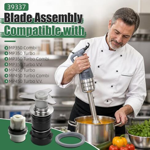 39337 Blade Assembly Compatible with Robot Coupe MP350 MP450 Series Blade Cutting Blender Assembly, Removable Stainless Steel Cutting Blade for Commercial Kitchens in Saudi Arabia