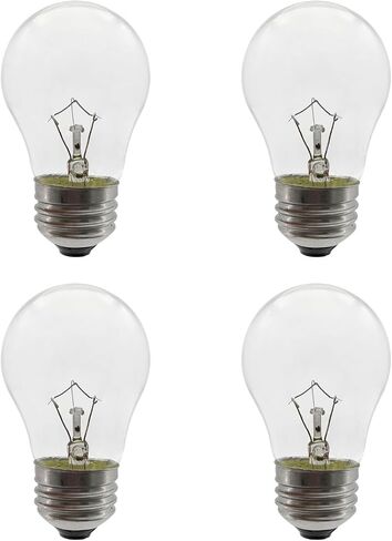 SalPhines Oven Light Bulb 40 Watt Appliance Light Bulb, High Temperature 300 Degree Resistant Appliance Bulb for Oven, Stove, Refrigerator, Microwave E26 Medium Base, A15 2-Pack in Saudi Arabia