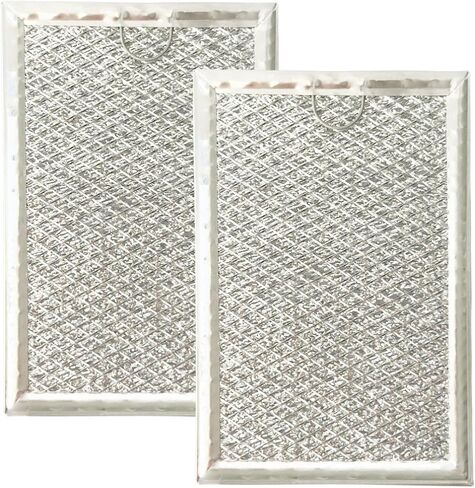 2 Pcs Microwave Grease Filter for GE JVM7195DK6BB JNM7196SK5SS JMV7195SK6SS | JNM7196DK5BB, JVM7195DK5WW, JVM3160RF1SS, JVM3160DF8BB, JVM3160DF8CC, JVM3160DF8WW, JVM3160RF8SS, JVM1540SM1SS in Saudi Arabia