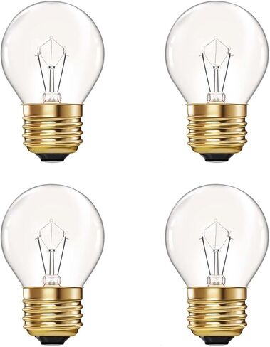 Visther 2-Pack Oven Light Bulb G45, 40W 120V 415Lumen Appliance Light Bulbs | 300℃ high temp light bulbs replacement for oven, refrigerator, microwave, 110 to 130 Volt, E26/E27 brass base oven bulb in Saudi Arabia