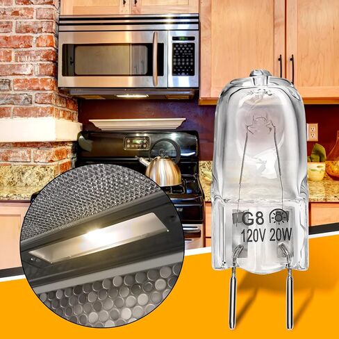 Halogen Light Bulb Fits for GE Samsung Ken More Elite Maytag Over The Stove Range Microwave, Night Light/Stove Light Bulb for GE Microwave, Replaces WB25X10019, 2Pack in Saudi Arabia