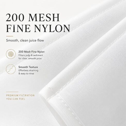 Juicer Bags for Cast Iron Juicer, 10 x 14 in, 200 Mesh, 10 Pack | Reusable Fine Nylon Mesh, For Juice Pressing, Nut Milk, Cold-Press Fruit, Cider, Citrus And Kitchen Straining in Saudi Arabia