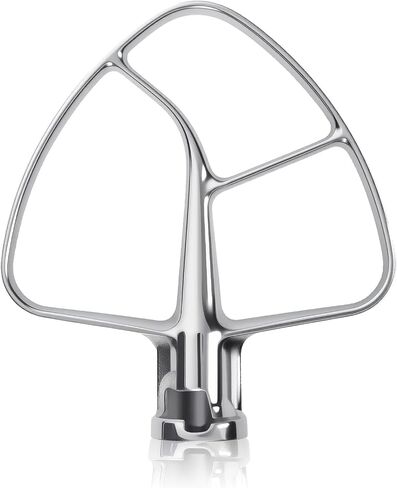 K45B Stainless Steel Flat Beater for Kitchenaid Tilt Head Stand Mixer, Polished Paddle Attachment for KitchenAid Mixer Attachments, Fits 4.5-5 Quart Models, Dishwasher Safe in Kuwait