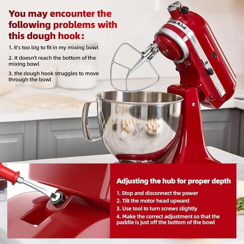 K45B Stainless Steel Flat Beater for Kitchenaid Tilt Head Stand Mixer, Polished Paddle Attachment for KitchenAid Mixer Attachments, Fits 4.5-5 Quart Models, Dishwasher Safe in Kuwait