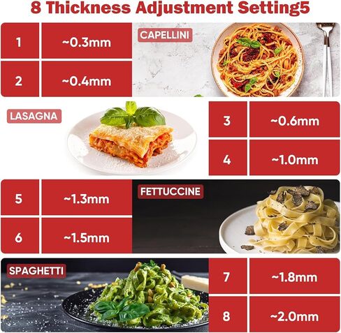 GVODE 3-in-1 Pasta Attachment for KitchenAid Stand Mixers, Roller & Cutter | All-Metal 3-in-1 Pasta Roller and Cutter Set with Spaghetti and Fettuccine Cutters, 8 Thickness Settings and Cleaning Brush in Kuwait