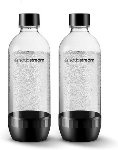 SodaStream 1L Classic DWS Carbonating Bottle Black (twinpack), Pack of 2 in Kuwait