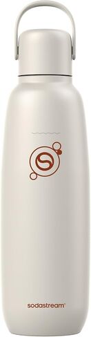 sodastream Fizz & Go Cool, Stainless Steel Carbonated Water Bottle 0.9L, Insulated Metal Bottle for Sparkling Water, Compatible with TERRA, ART, ENSO & More in Storm Blue in Saudi Arabia