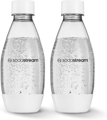 sodastream 0.5L Twin Pack Dishwasher Safe Slim Bottle (Black) in Saudi Arabia
