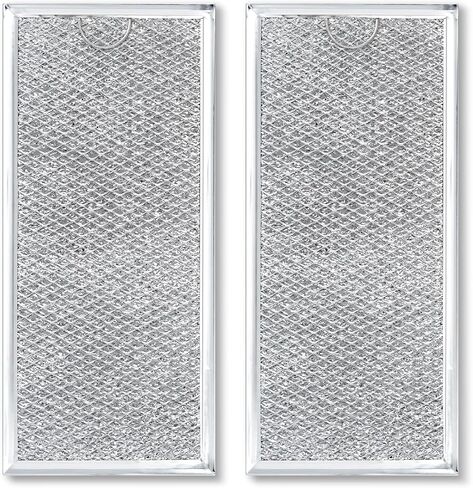 [2 Pack] OEM Microwave Filter Replacement 7.64" x 5.12" Fit for WB06X10309 WB06X10359, Microwave Vent Filter, Microwave Grease Filter, Filters Kitchen Oven Air Over the Range Vent Fan in Kuwait