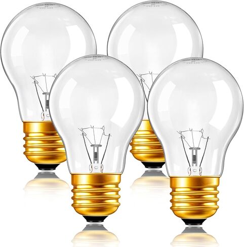 Oven Light Bulb A15 40W Oven Light Bulb Replacement 40 Watt Appliance Bulb | 120V Heat Resistant Appliance Bulb,Refrigerators Range Hood Stoves Microwaves Lava Lamp Bulb, E26 2700K Warm White in Saudi Arabia