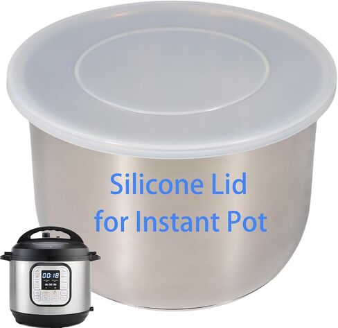 Silicone Lid for Instant Pot 6 QT & 5 QT, 9.8IN Premium Pot Cover for Instapot 5 & 6 Quart Inner Pot, Reusable Silicone Lids for Bowl and Food Cover, Lid Accessories for Instant Pot in Saudi Arabia