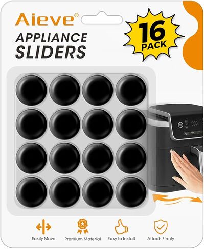 Aieve Appliance Slides، 8 قطع منزلق للأجهزة الصغيرة لسطح الطاولة | بكرات الأجهزة ذات العجلات ذاتية اللصق، أدوات المطبخ التي يجب أن يمتلكها المنزل من أجل خلاط كيتشن ايد وصانع القهوة والمقلاة الهوائية in Kuwait