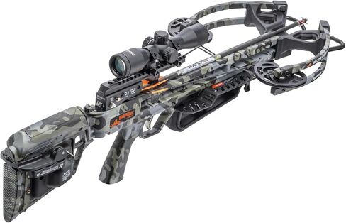 Wicked Ridge Invader M1 De-Cock Crossbow, Peak Camo - 390 FPS - Equipped with Pro-View 400 Scope, ACUdraw 50 SLED De-Cock (Manual System) + D1 Trigger | 400 Scope, D1 Trigger, 390 FPS in Saudi Arabia